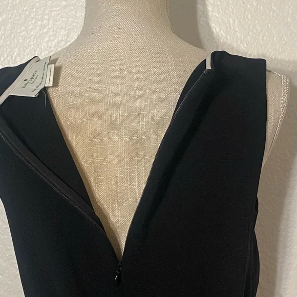 Kate Spade Black and Pink Sleeveless Color Block Dress with Belt - Picture 8 of 12